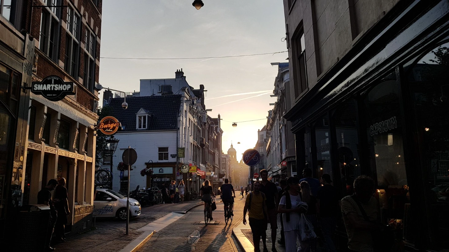 Amsterdam coucher de soleil