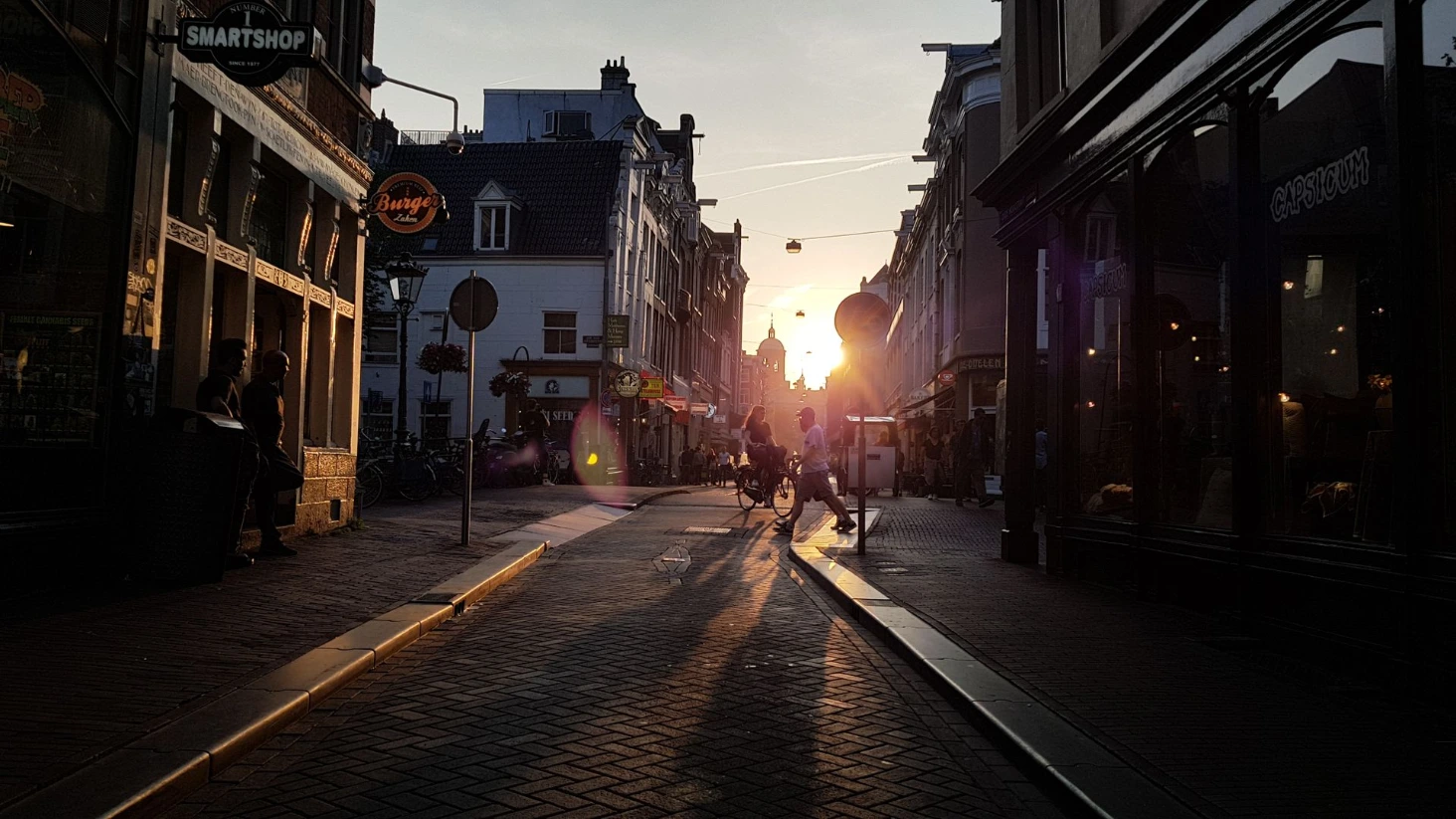 Amsterdam coucher de soleil