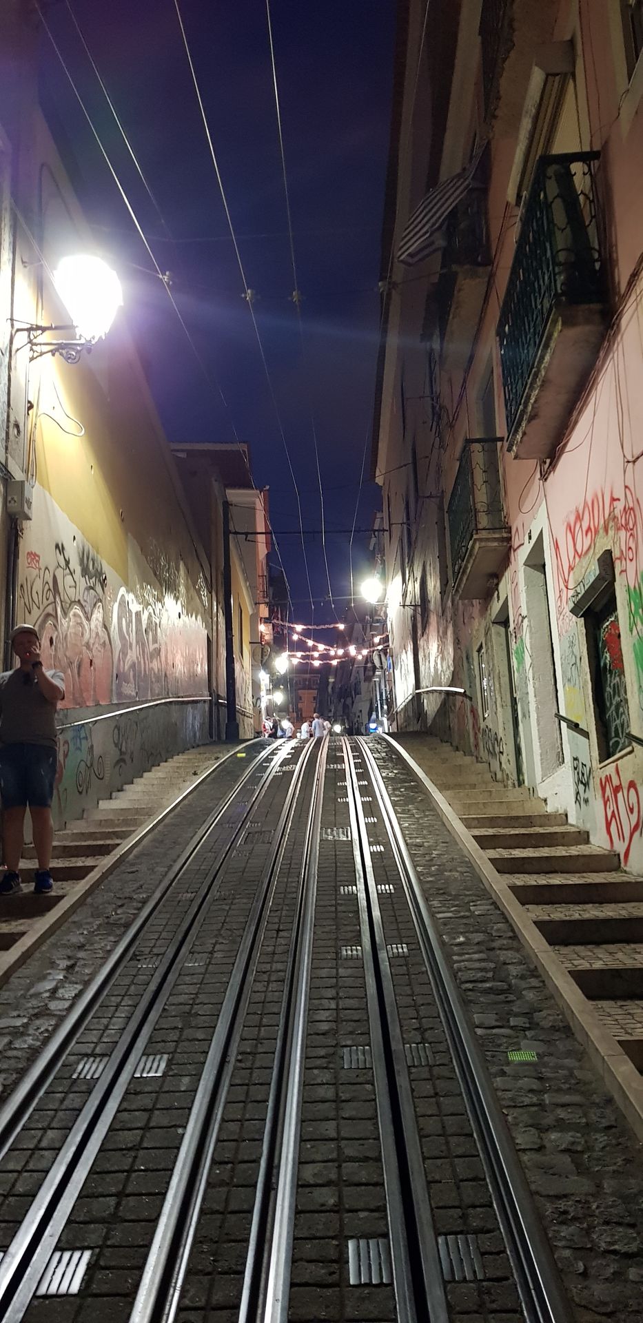 Lisbonne rue de nuit