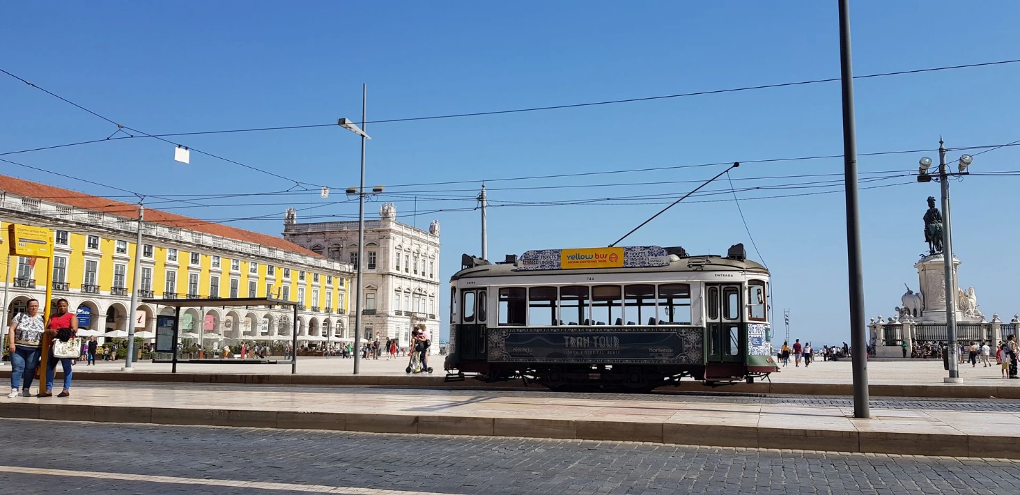 Lisbonne place tramway