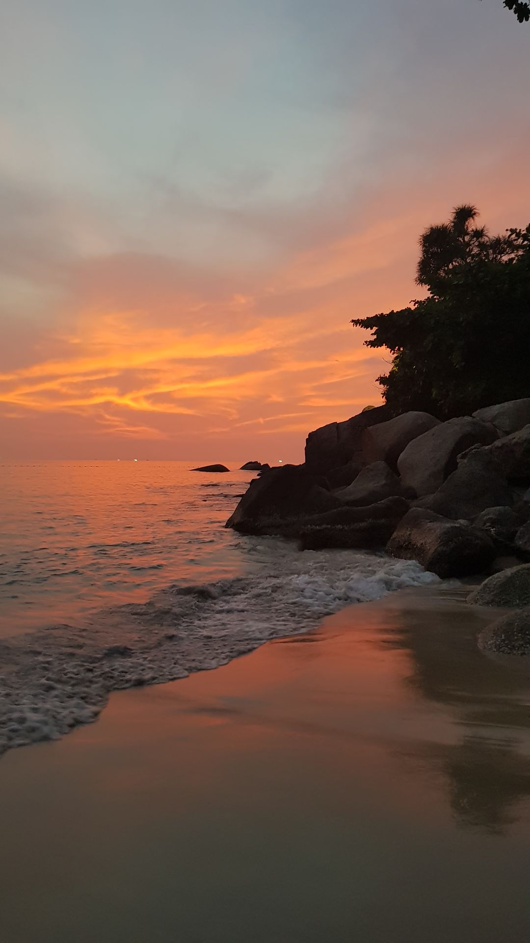 Plage Phuket coucher de soleil